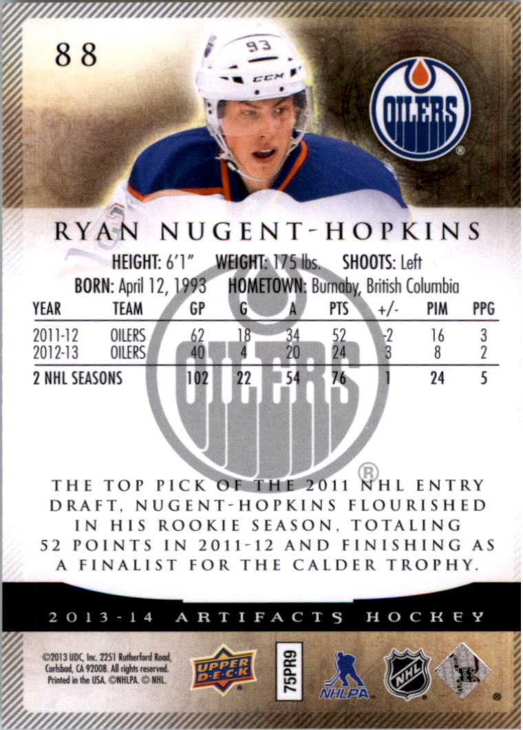 A3798- 2013-14 Artifacts Hockey Card #s 1-100 -You Pick- 15+ FREE US SHIP