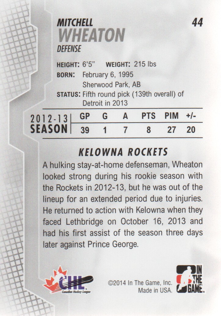 2013-14 ITG Heroes and Prospects Hockey Card Pick