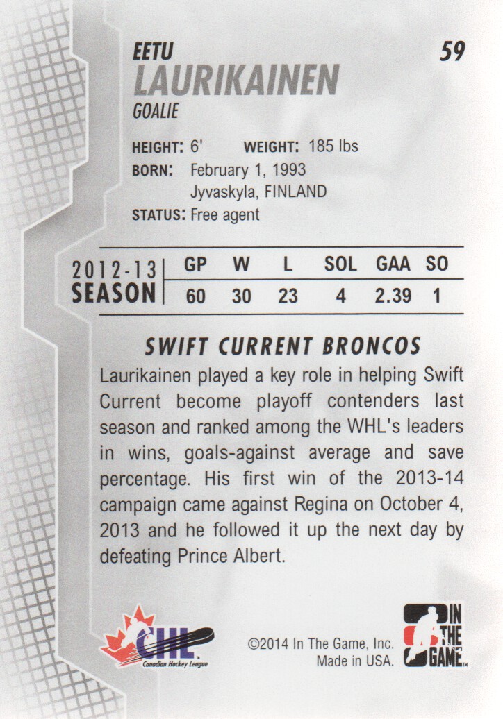 2013-14 ITG Heroes and Prospects Hockey Card Pick