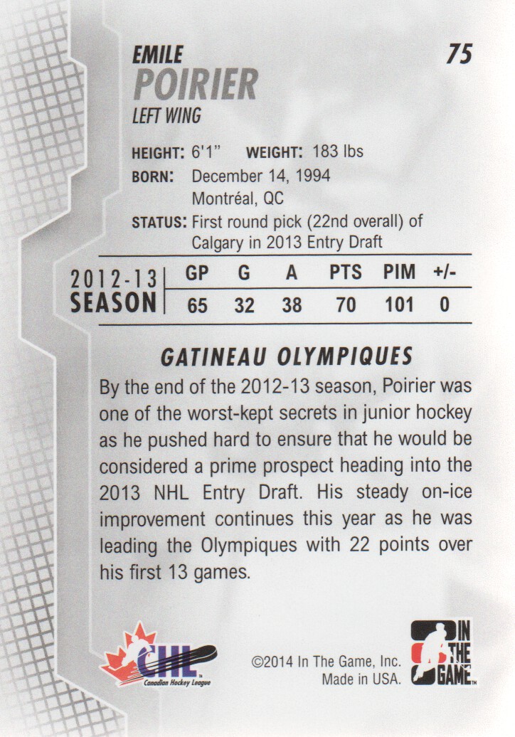 2013-14 ITG Heroes and Prospects Hockey Card Pick