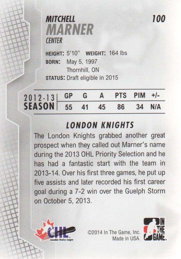 2013-14 ITG Heroes and Prospects Hockey Card Pick