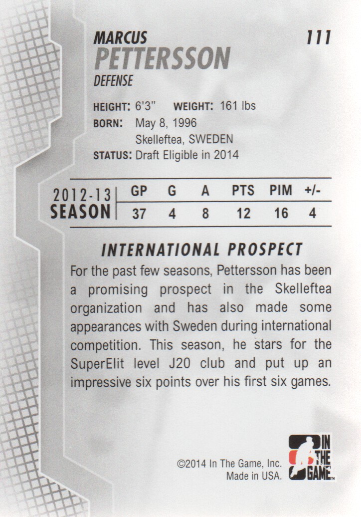 2013-14 ITG Heroes and Prospects Hockey Card Pick