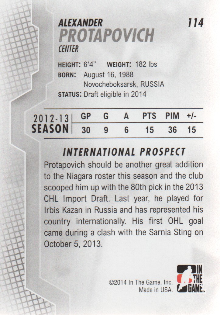 2013-14 ITG Heroes and Prospects Hockey Card Pick