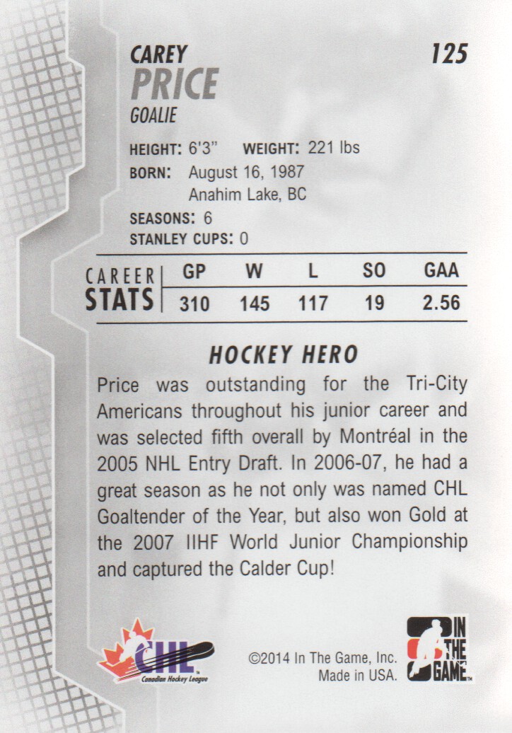 2013-14 ITG Heroes and Prospects Hockey Card Pick