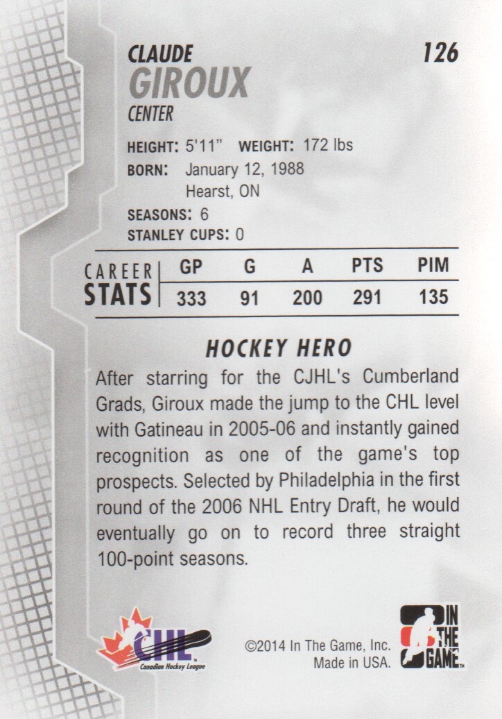 2013-14 ITG Heroes and Prospects Hockey Card Pick