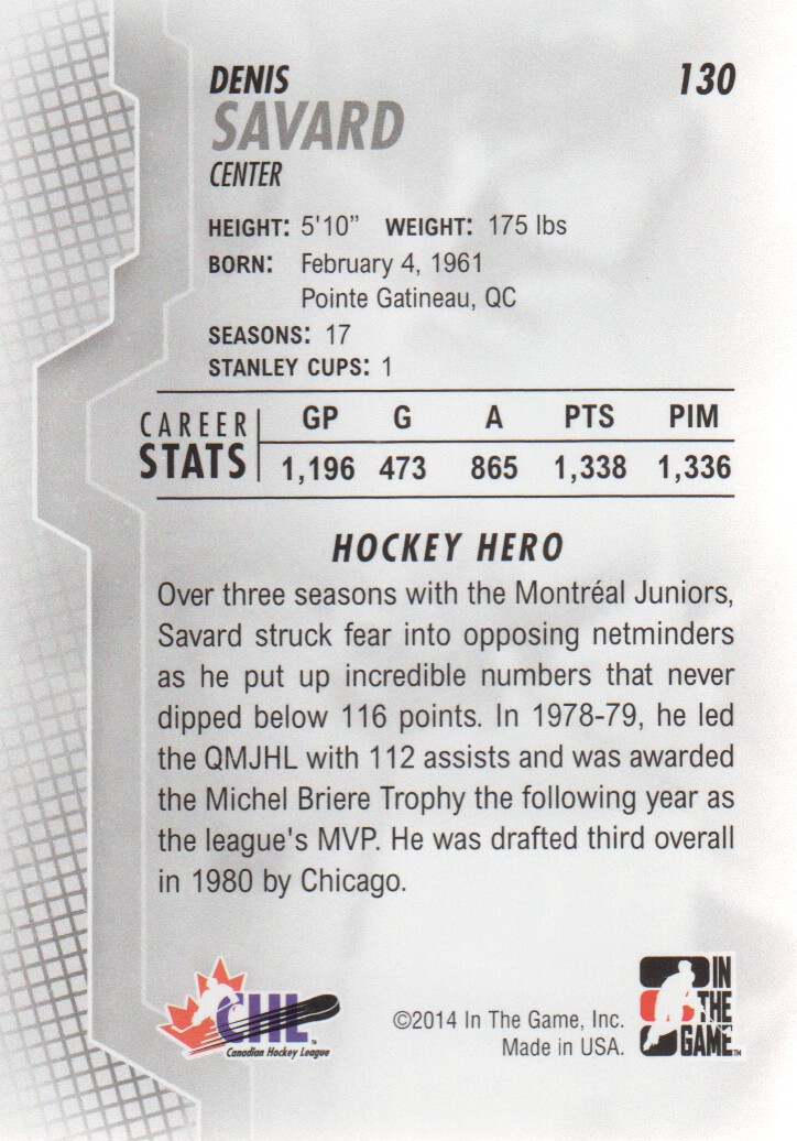 2013-14 ITG Heroes and Prospects Hockey Card Pick