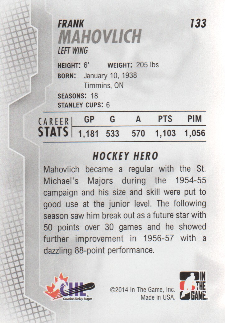 2013-14 ITG Heroes and Prospects Hockey Card Pick