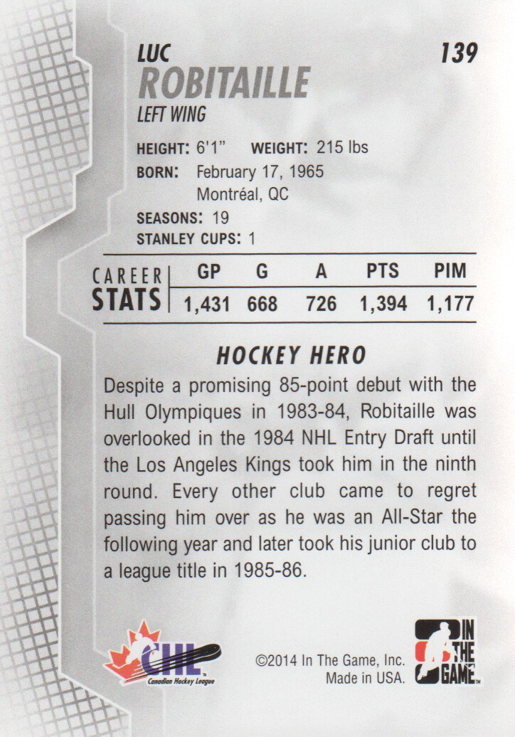 2013-14 ITG Heroes and Prospects Hockey Card Pick