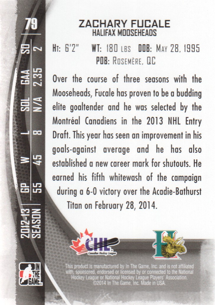 A3808- 2013-14 Between the Pipes Hk Card #s 1-150 -You Pick- 15+ FREE US SHIP