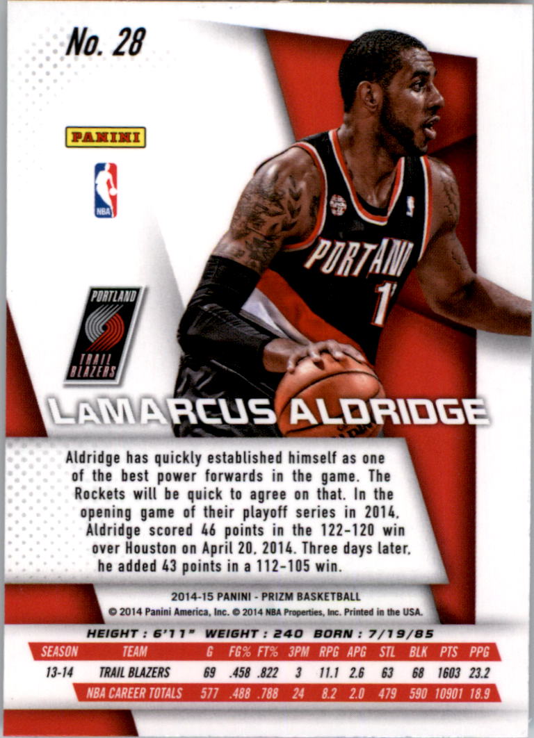 2014-15 Panini Prizm Basketball Card Pick 1-100 - Picture 55 of 189