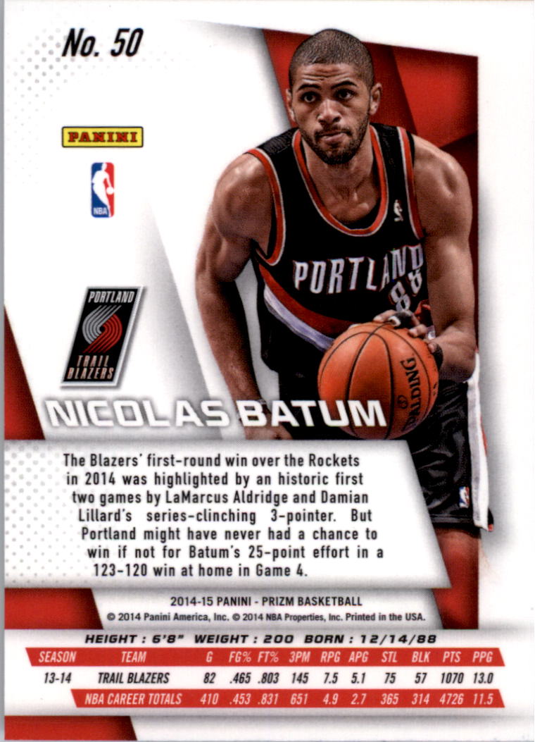 2014-15 Panini Prizm Basketball Card Pick 1-100 - Picture 95 of 189