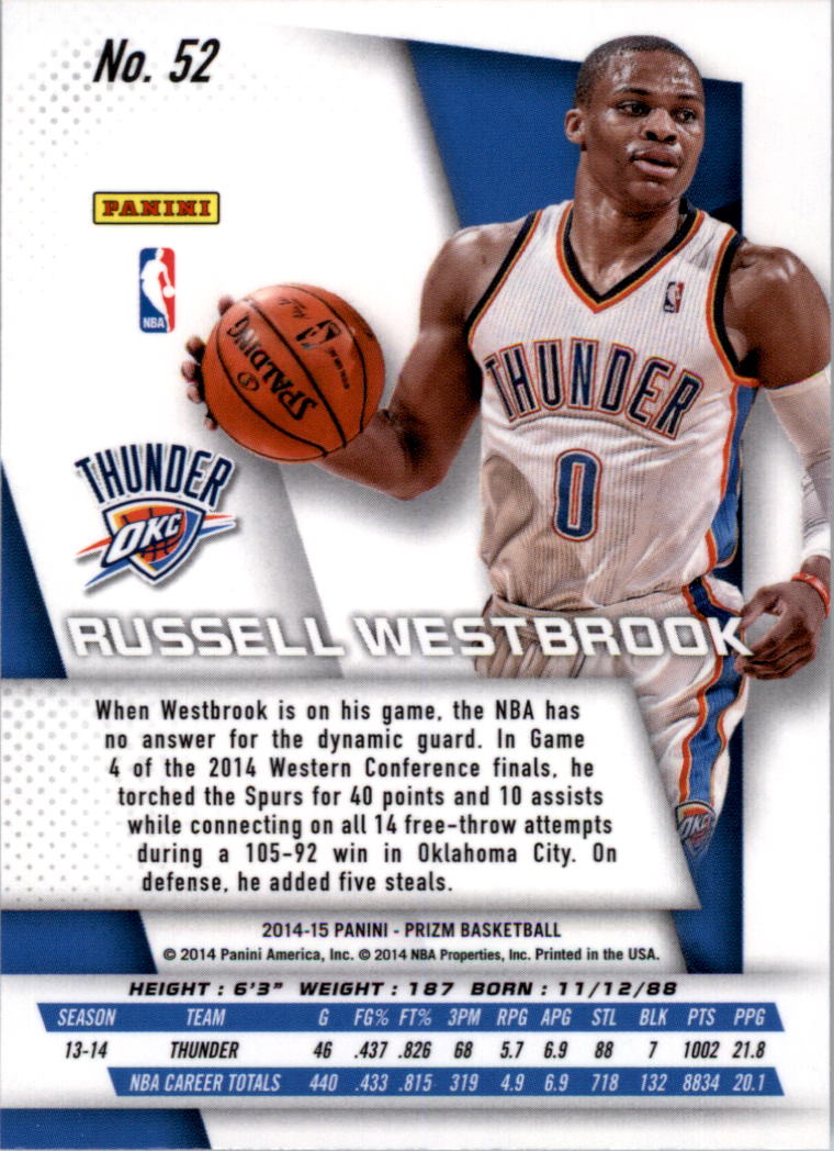 2014-15 Panini Prizm Basketball Card Pick 1-100 - Picture 99 of 189