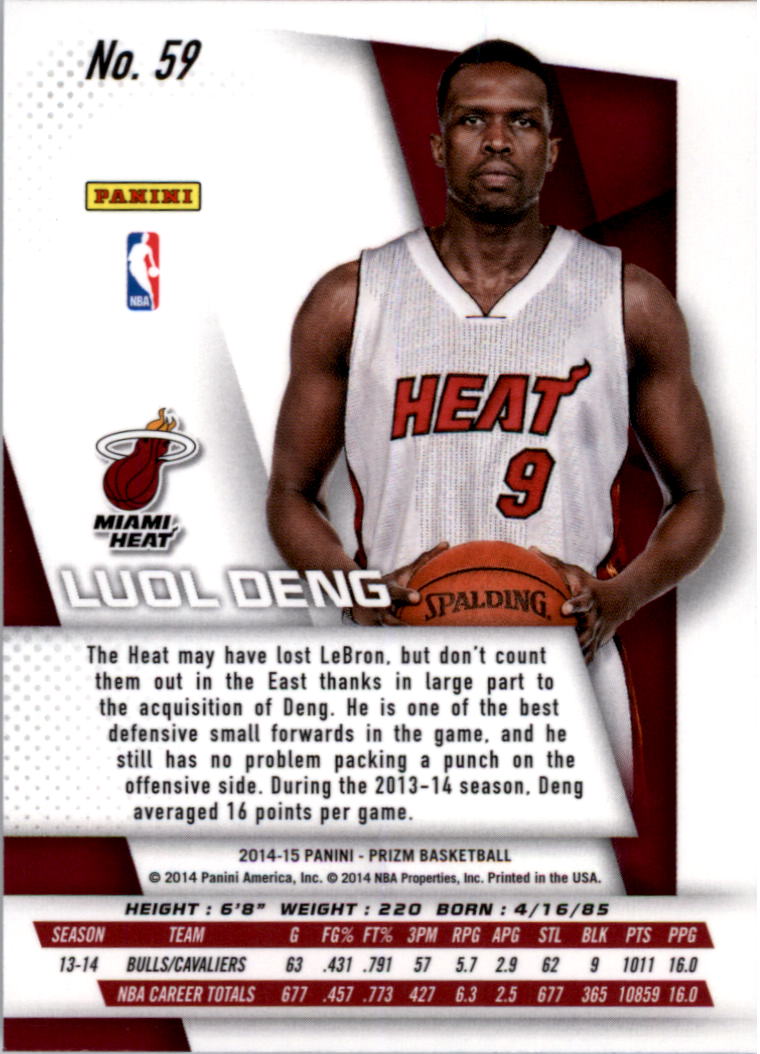 2014-15 Panini Prizm Basketball Card Pick 1-100 - Picture 113 of 189