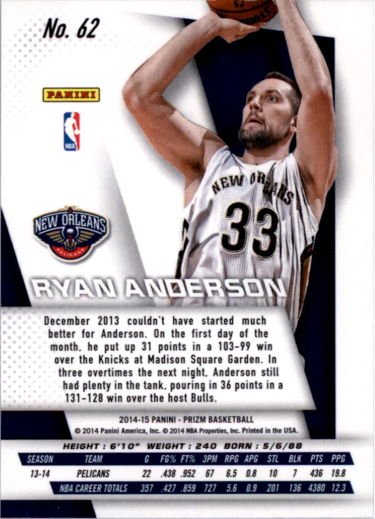 2014-15 Panini Prizm Basketball Card Pick 1-100 - Picture 119 of 189