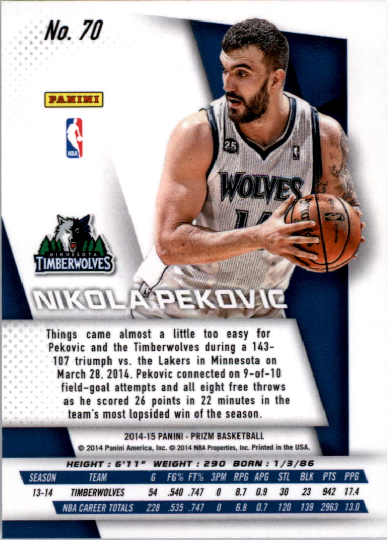 2014-15 Panini Prizm Basketball Card Pick 1-100 - Picture 135 of 189