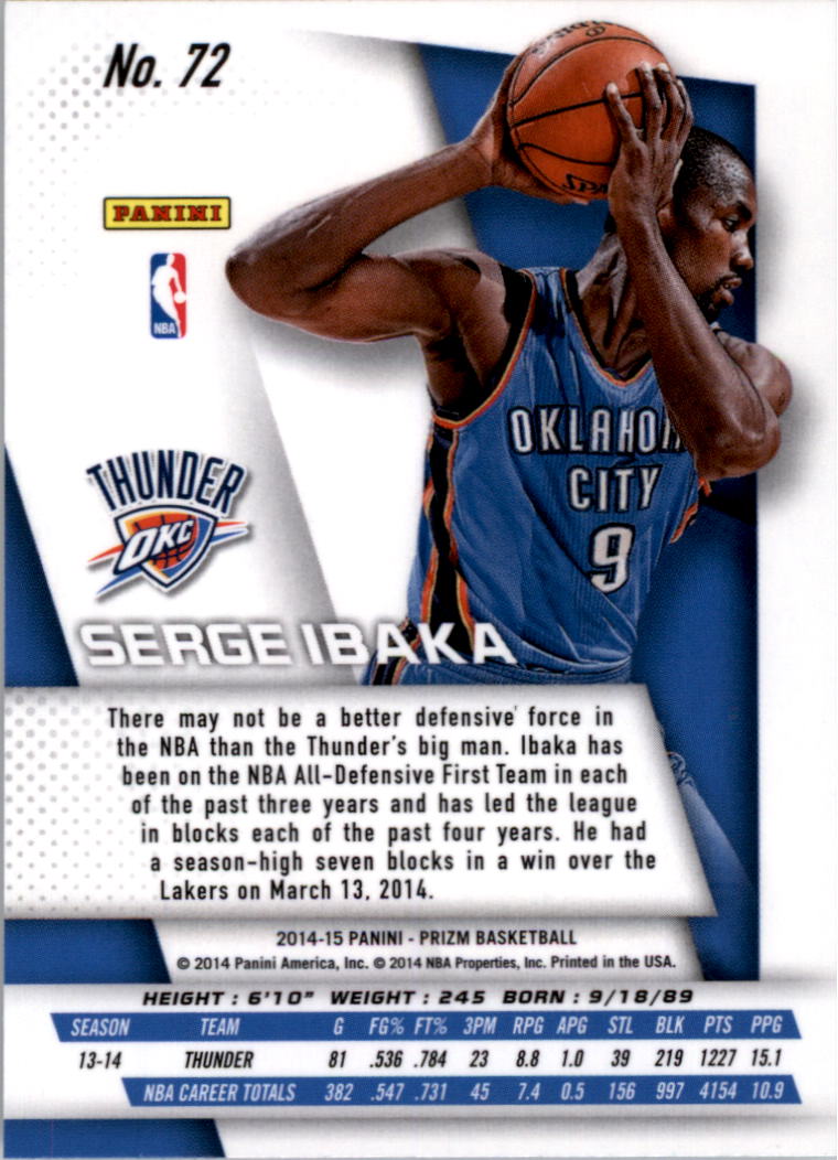 2014-15 Panini Prizm Basketball Card Pick 1-100 - Picture 139 of 189