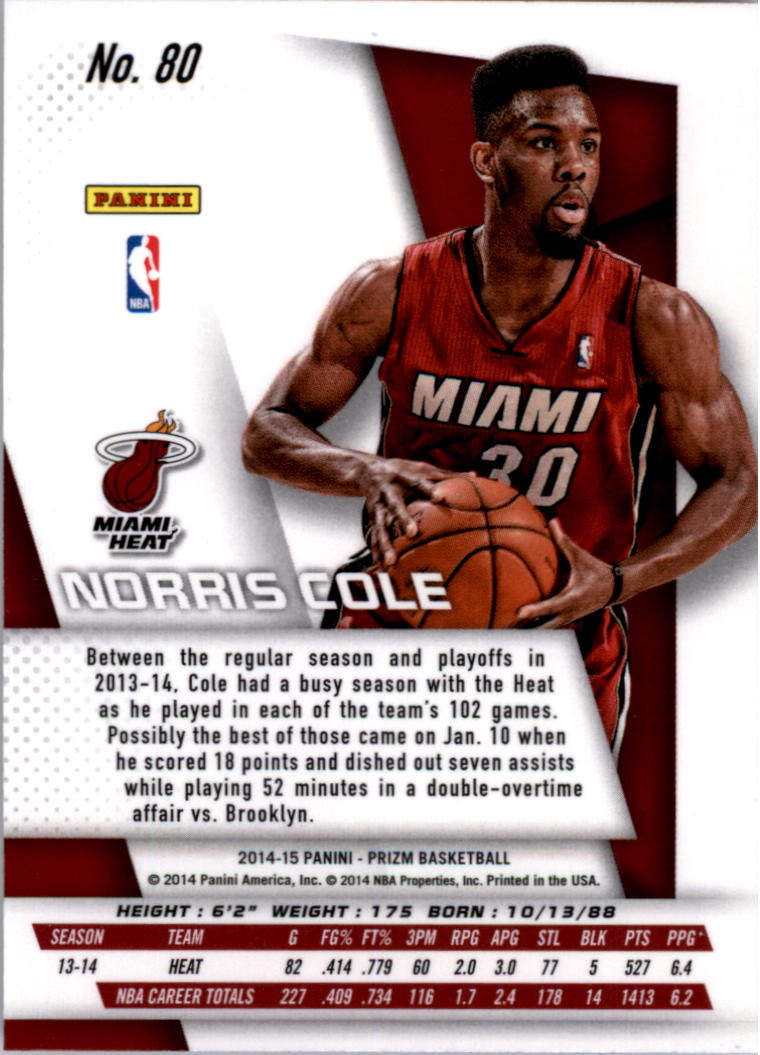 2014-15 Panini Prizm Basketball Card Pick 1-100 - Picture 153 of 189
