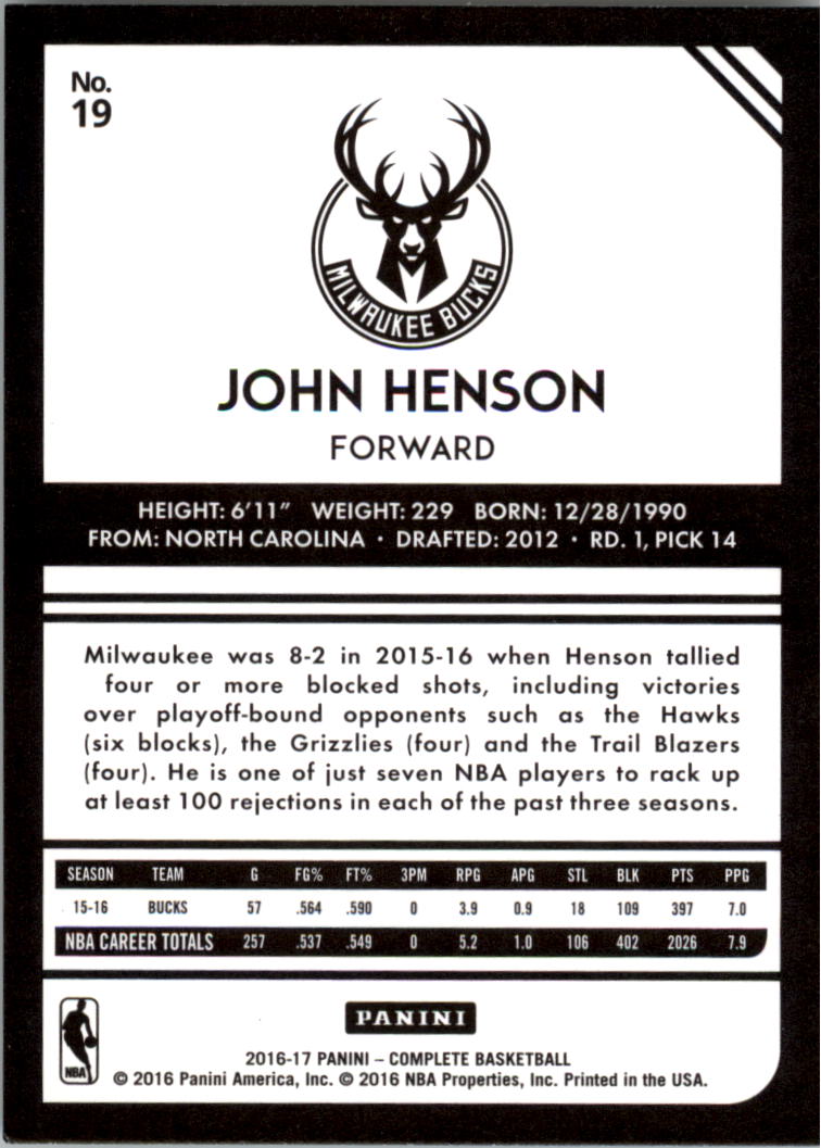 2016-17 Panini Complete Basketball Card Pick 1-250 - Picture 37 of 488
