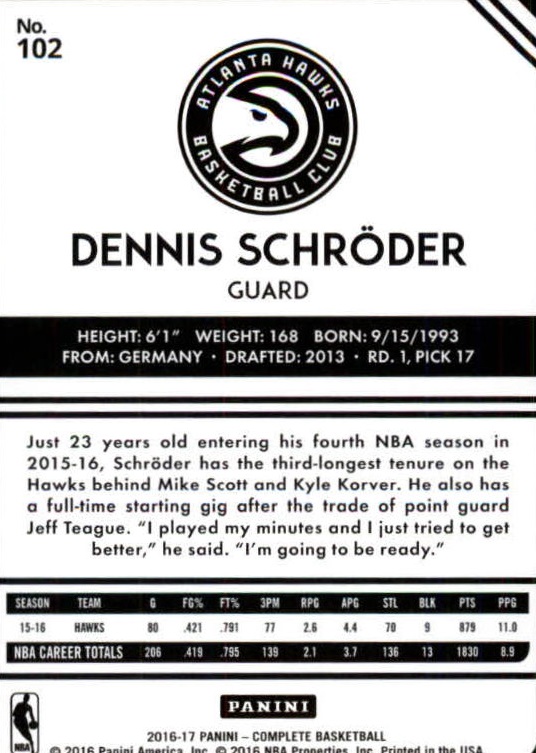 2016-17 Panini Complete Basketball Card Pick 1-250 - Picture 199 of 488