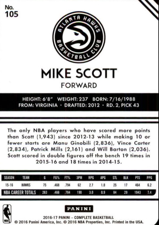 2016-17 Panini Complete BASKETBALL 101-200 You Pick - Picture 11 of 198