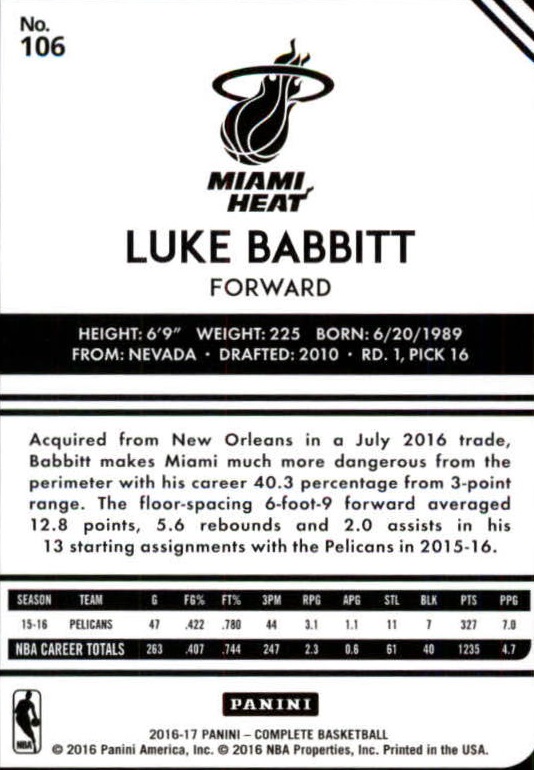 2016-17 Panini Complete Basketball Card Pick 1-250 - Picture 207 of 488