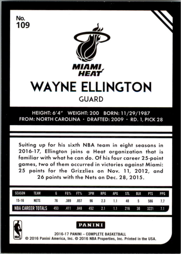 2016-17 Panini Complete Basketball Card Pick 1-250 - Picture 213 of 488
