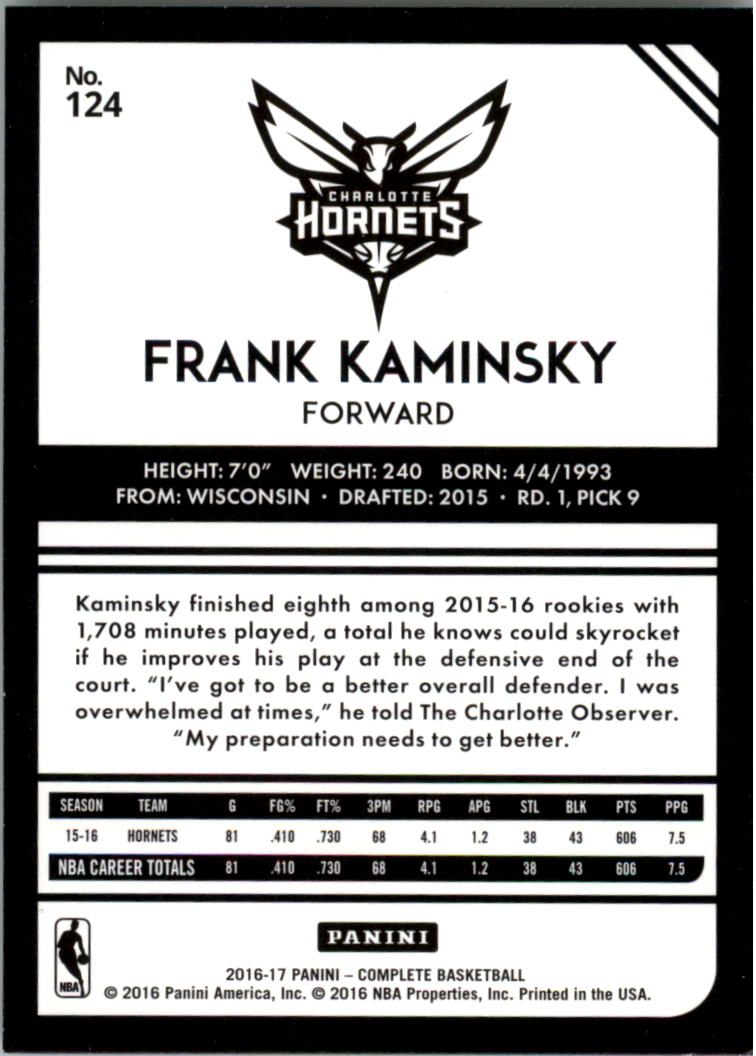 2016-17 Panini Complete BASKETBALL 101-200 You Pick - Picture 49 of 198