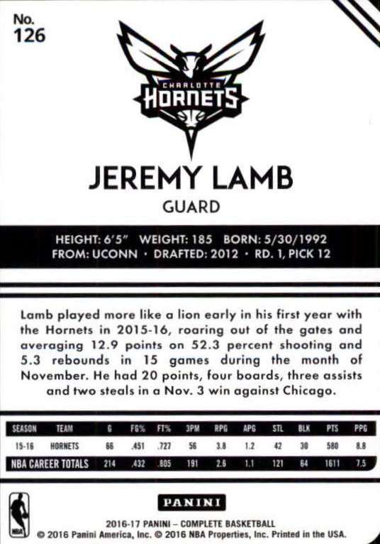 2016-17 Panini Complete Basketball Card Pick 1-250 - Picture 247 of 488