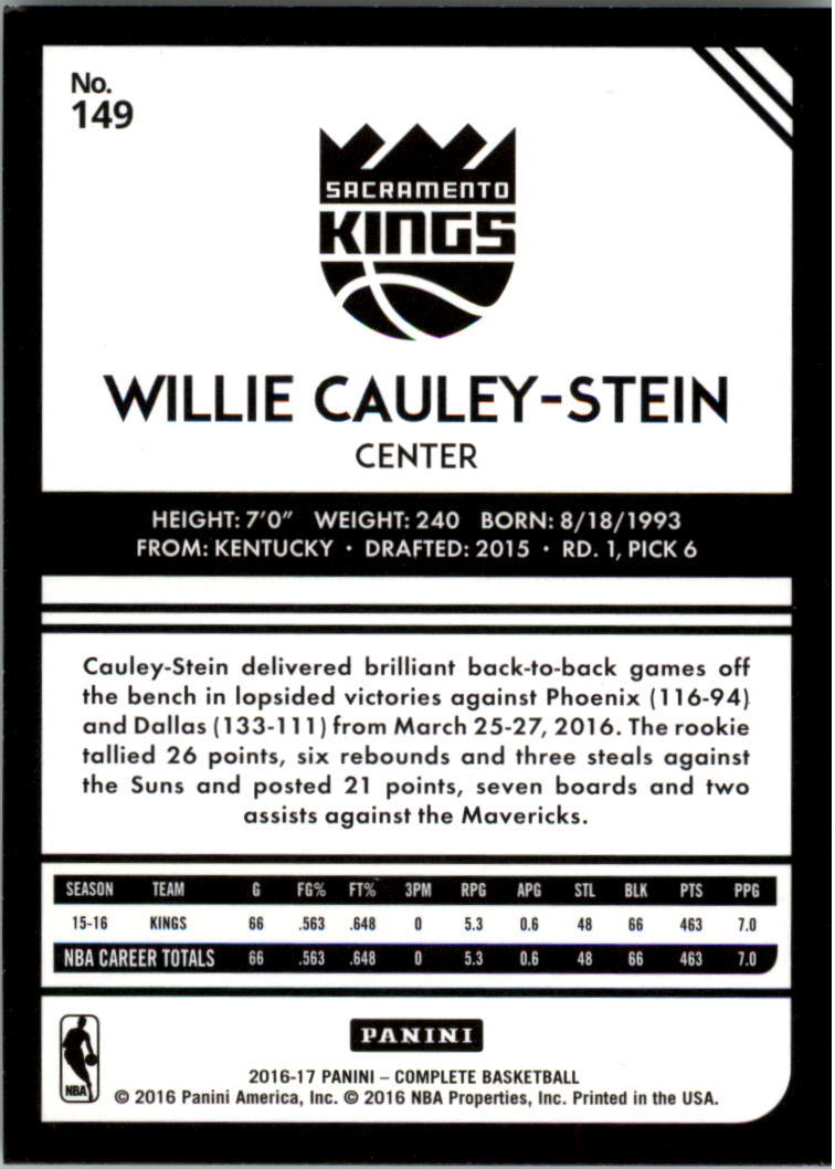 2016-17 Panini Complete BASKETBALL 101-200 You Pick - Picture 98 of 198