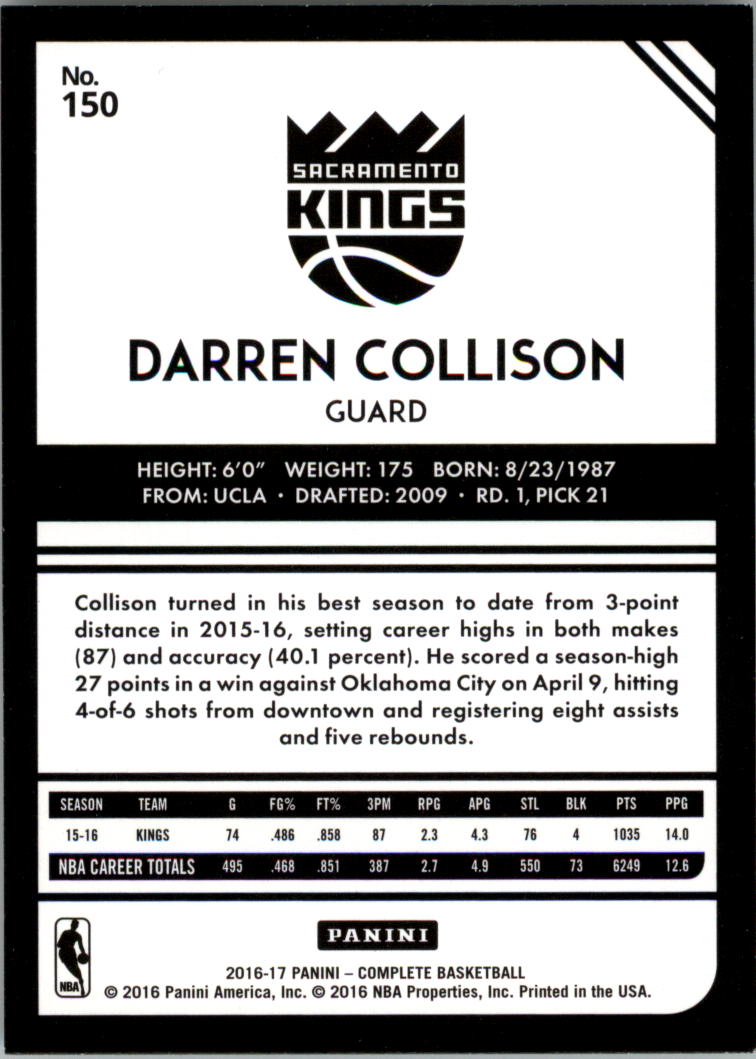 2016-17 Panini Complete BASKETBALL 101-200 You Pick - Picture 100 of 198