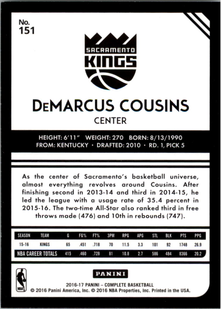 2016-17 Panini Complete Basketball Card Pick 1-250 - Picture 296 of 488