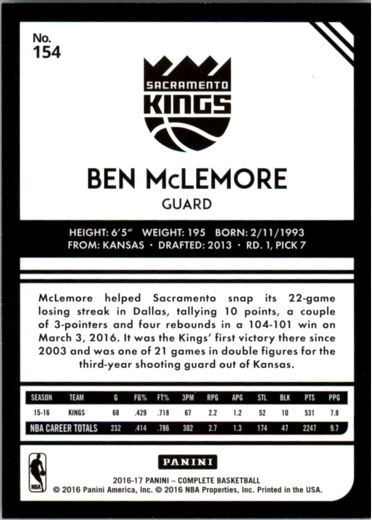 2016-17 Panini Complete BASKETBALL 101-200 You Pick - Picture 108 of 198