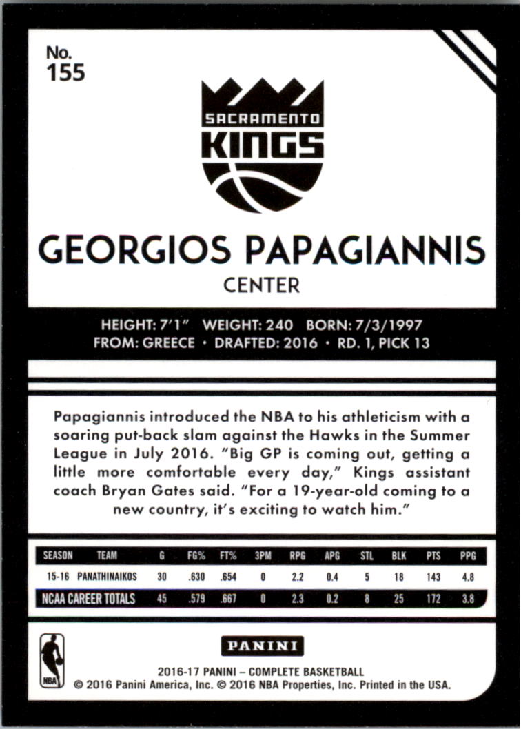 2016-17 Panini Complete Basketball Card Pick 1-250 - Picture 304 of 488
