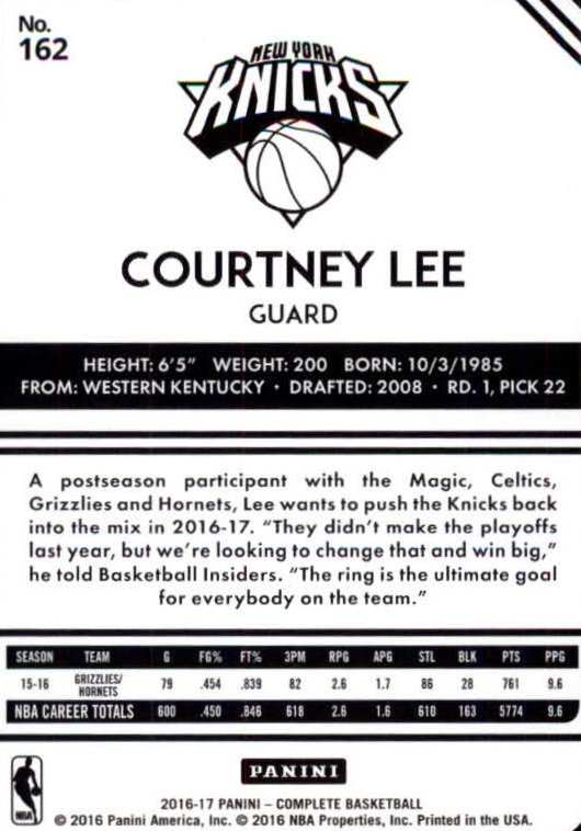 2016-17 Panini Complete Basketball Card Pick 1-250 - Picture 318 of 488