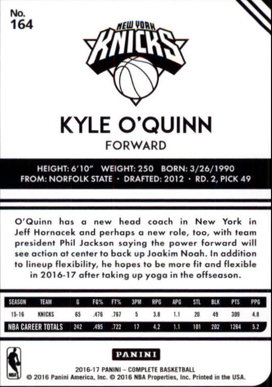 2016-17 Panini Complete Basketball Card Pick 1-250 - Picture 322 of 488