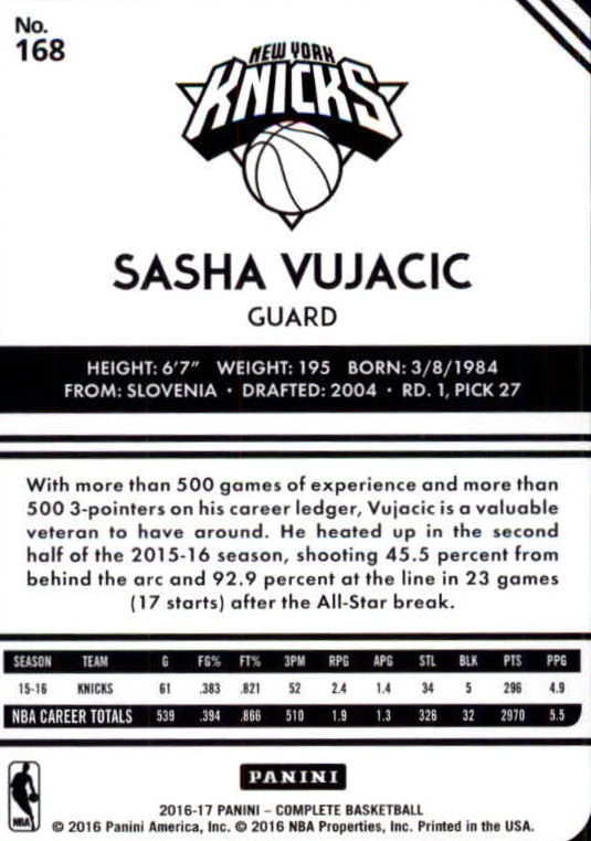 2016-17 Panini Complete Basketball Card Pick 1-250 - Picture 330 of 488
