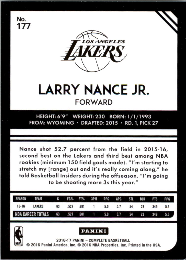 2016-17 Panini Complete Basketball Card Pick 1-250 - Picture 346 of 488