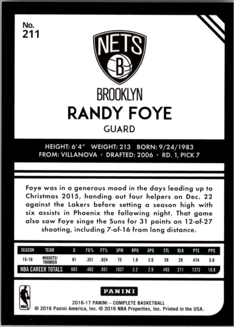 2016-17 Panini Complete Basketball Card Pick 1-250 - Picture 414 of 488