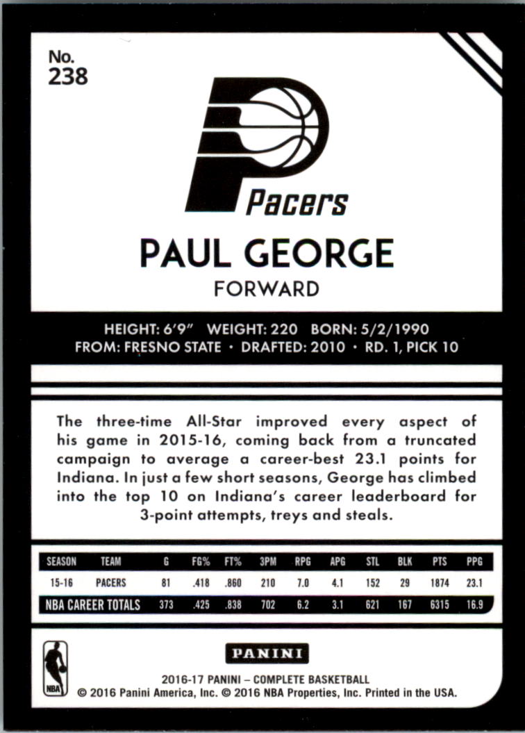 2016-17 Panini Complete Basketball Card Pick 1-250 - Picture 464 of 488