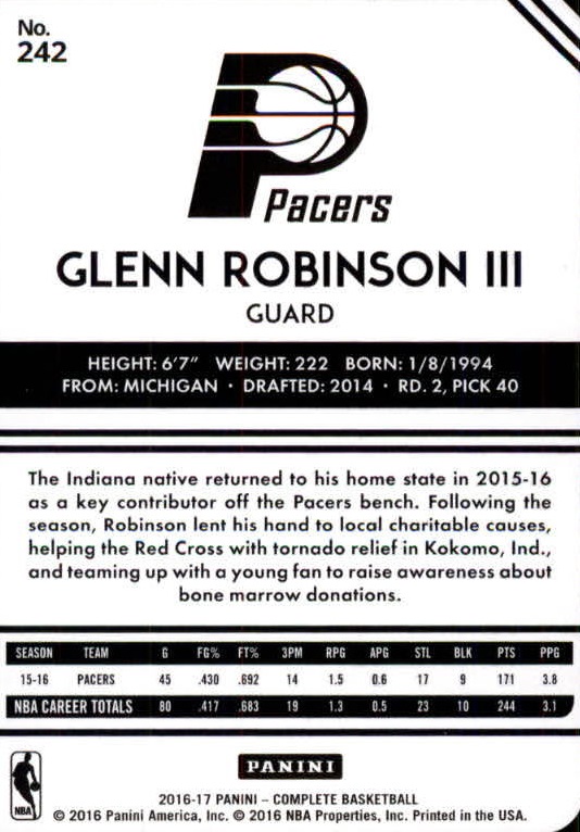 2016-17 Panini Complete Basketball Card Pick 1-250 - Picture 472 of 488