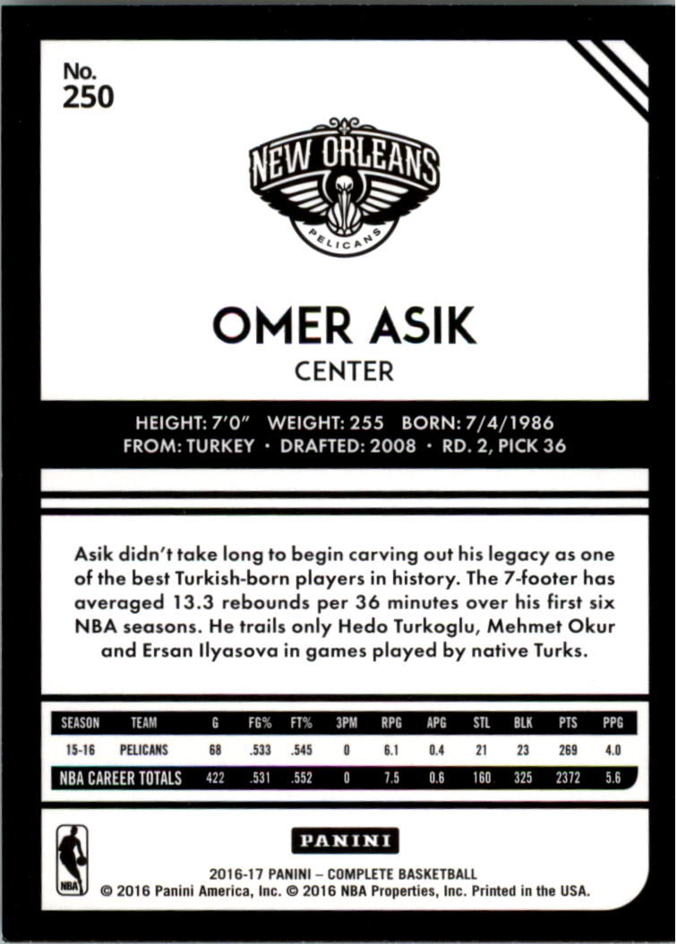 2016-17 Panini Complete Basketball Card Pick 1-250 - Picture 488 of 488
