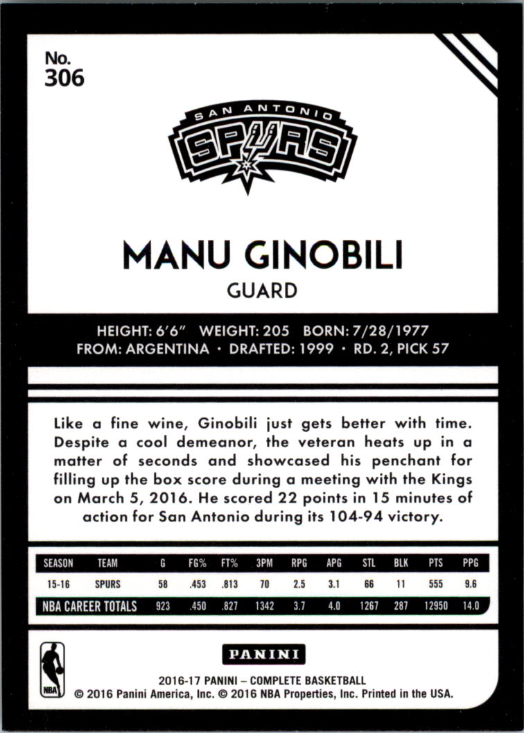 2016-17 Panini Complete BASKETBALL 301-400 You Pick - Picture 13 of 131