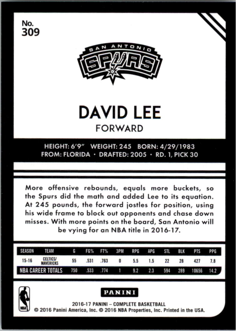 2016-17 Panini Complete BASKETBALL 301-400 You Pick - Picture 19 of 131