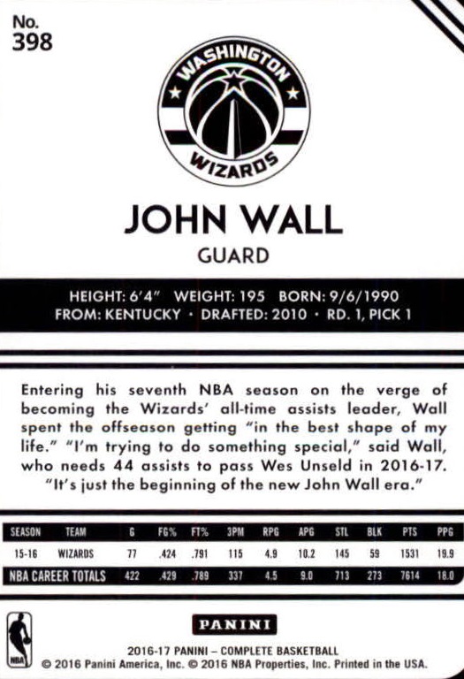2016-17 Panini Complete Silver BASKETBALL 301-400 You Pick - Picture 109 of 111