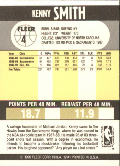 1990-91 Fleer Basketball Card Pick - Picture 9 of 393