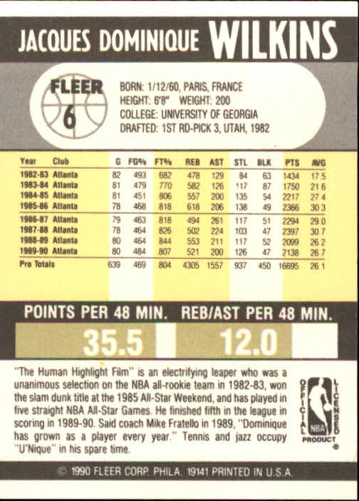 1990-91 Fleer Basketball Card Pick - Picture 13 of 393