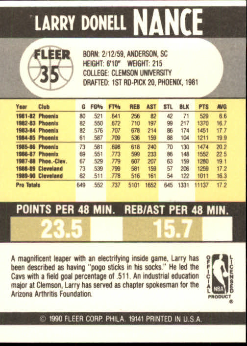 1990-91 Fleer Basketball Card Pick - Picture 67 of 393