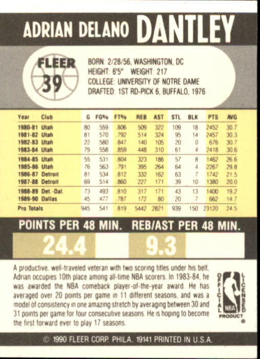 1990-91 Fleer Basketball Card Pick - Picture 75 of 393