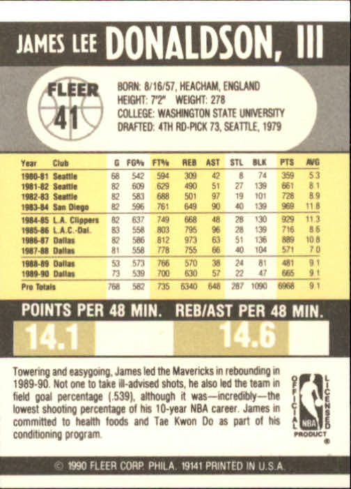 1990-91 Fleer Basketball Card Pick - Picture 79 of 393