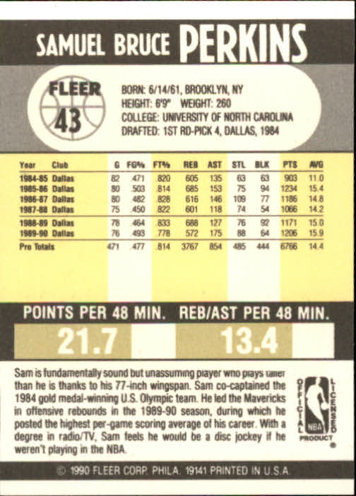 1990-91 Fleer Basketball Card Pick - Picture 83 of 393